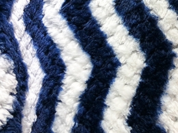 Striped coral velvet blanket